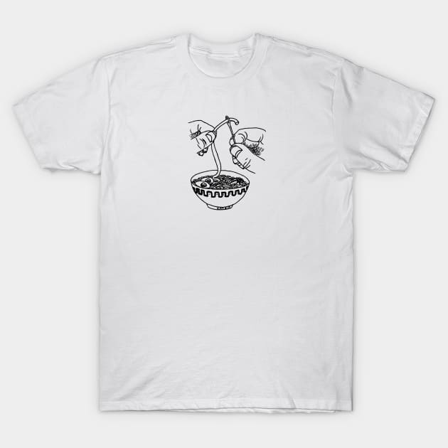 Ramen needle T-Shirt by evidenceofforms